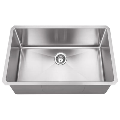 30" Undermount Single Basin Stainless Steel Kitchen Sink - image 1