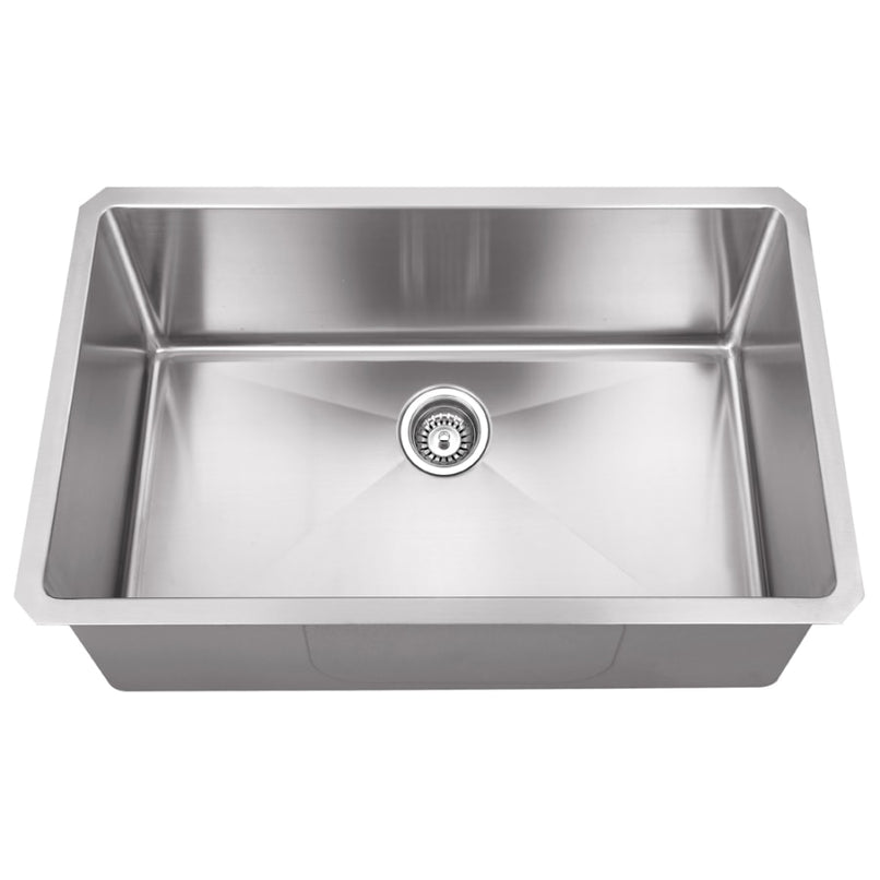 32" Undermount Single Basin Stainless Steel Kitchen Sink - image 1
