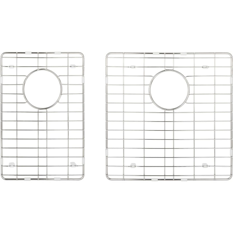 15-3/8" L x 15-3/8" W (Large) 15-3/8" L x 10-3/8" W (Small) Stainless Steel Basin Rack Set - image 1