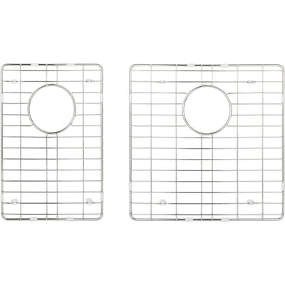 15-3/8" L x 15-3/8" W (Large) 15-3/8" L x 10-3/8" W (Small) Stainless Steel Basin Rack Set - image 1