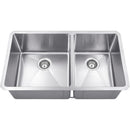32" Undermount Double Basin Stainless Steel Kitchen Sink - image 1
