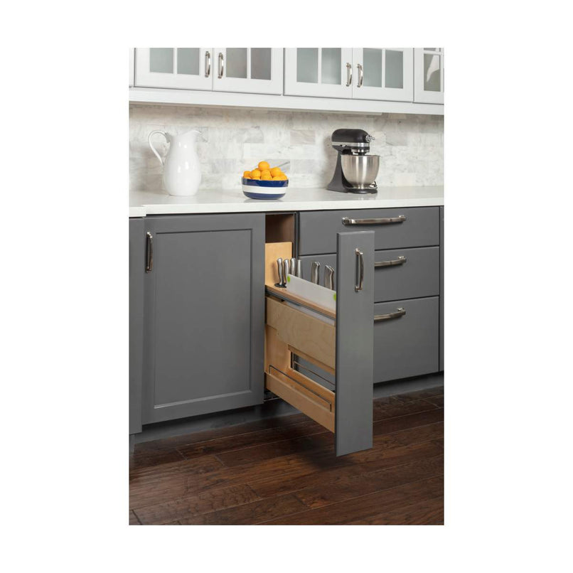 KBPO Series 5 Inch Magnetic Knife Organizer Pull Out with Soft-Close Slides - image 2