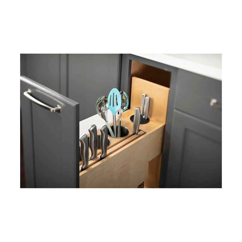 KBPO Series 8" W Magnetic Knife Utensil Organizer Pull Out with Soft-Close Slides - For 8-12" Base Cabinets - image 3