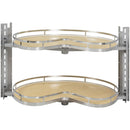 CORNERMAX 28" Wide Kidney 2 Tier Side Mount Lazy Suzan for 33" Base Corner Cabinets - image 2