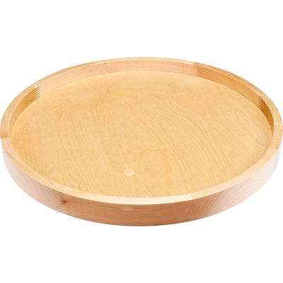 Wood 18" Single Round Lazy Susan with Finger Jointed Rim and Preinstalled Swivel - image 1