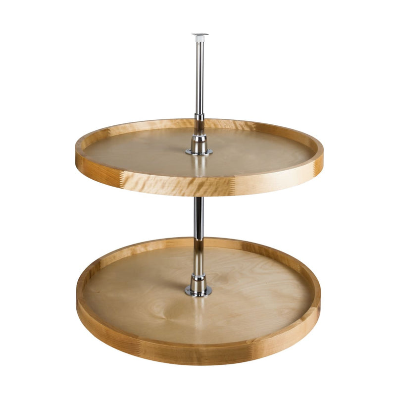 LSR2-SET Series 24 Inch Full Circle 2 Shelf Lazy Susan Set - image 1