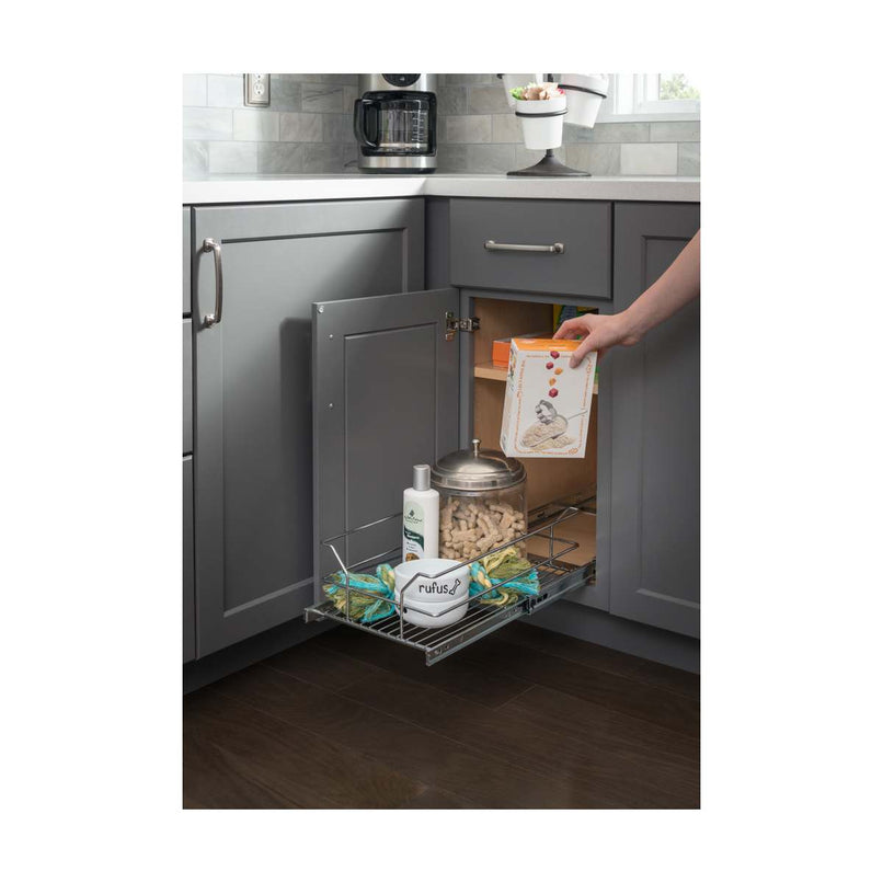 18 Inch Base Cabinet Steel Wire Pull Out Shelf - image 2