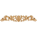 Acanthus and Egg Carved Solid Wood Applique Onlay (LG) -  4-3/8"H x 24"W x 3/4"D - image 1