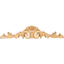 Acanthus Scrolled Solid Wood Applique Onlay (LG) - 7-1/2"H x 36"W x 1-1/4"D - image 1