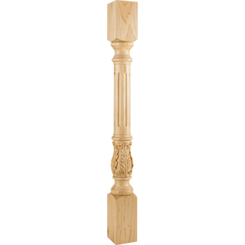 Corner Post with Fluted Acanthus Styling, 35-1/2"H x 3-1/2"D - image 1