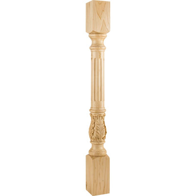 Corner Post with Fluted Acanthus Styling, 35-1/2"H x 3-1/2"D - image 1