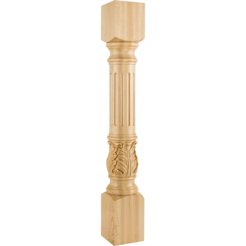 Corner Post with Fluted Acanthus Styling, 35-1/2"H x 5"D - image 1
