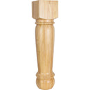 Solid Wood Carved Turned Furniture Post - 35-1/2"H x 8"W - image 1