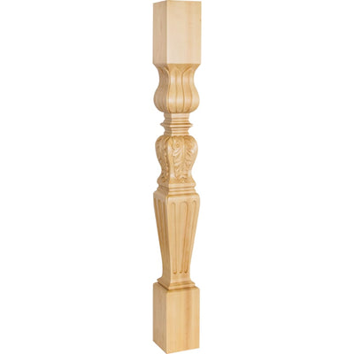Corner Post with Fluted Acanthus Styling, 35-1/2"H x 3-3/4"D - image 1