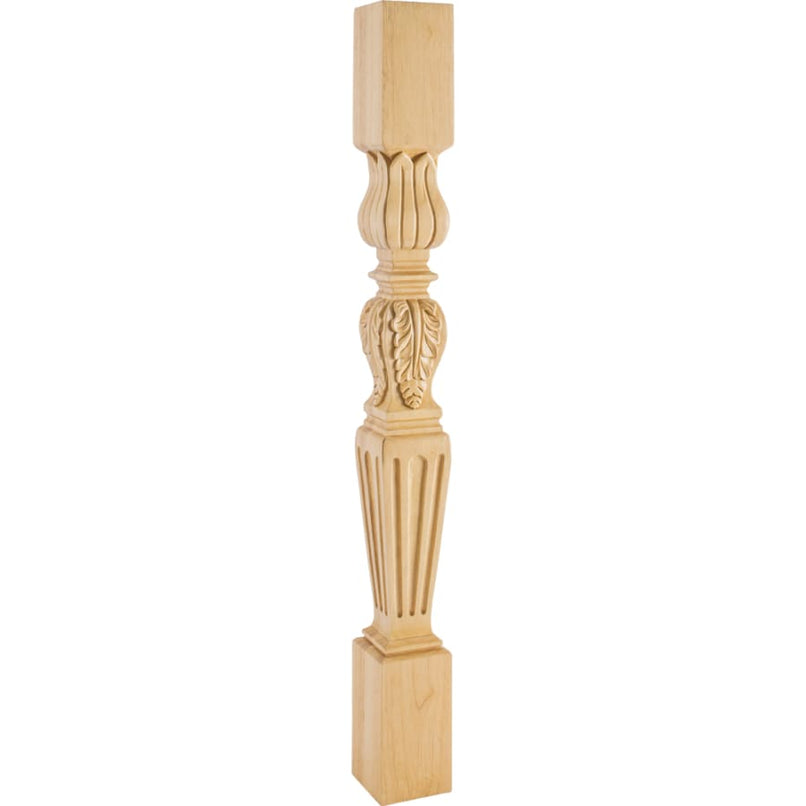 Corner Post with Fluted Acanthus Styling, 35-1/2"H x 3-1/2"D - image 1