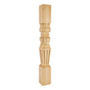 Corner Post with Fluted Acanthus Styling, 42"H x 5"D - image 1