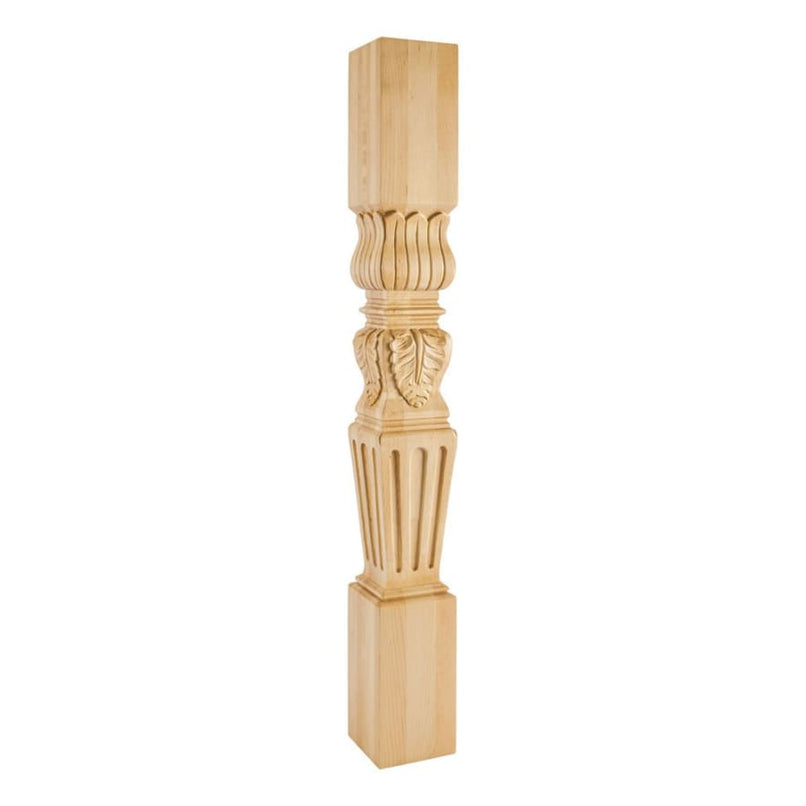 Corner Post with Fluted Acanthus Styling, 42"H x 5"D - image 1