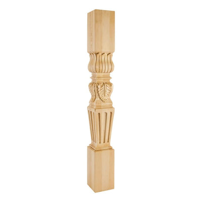 Corner Post with Fluted Acanthus Styling, 42"H x 5"D - image 1