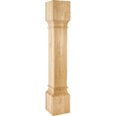 6" W x 6" D x 35-1/2" H White Oak Square Post - image 1