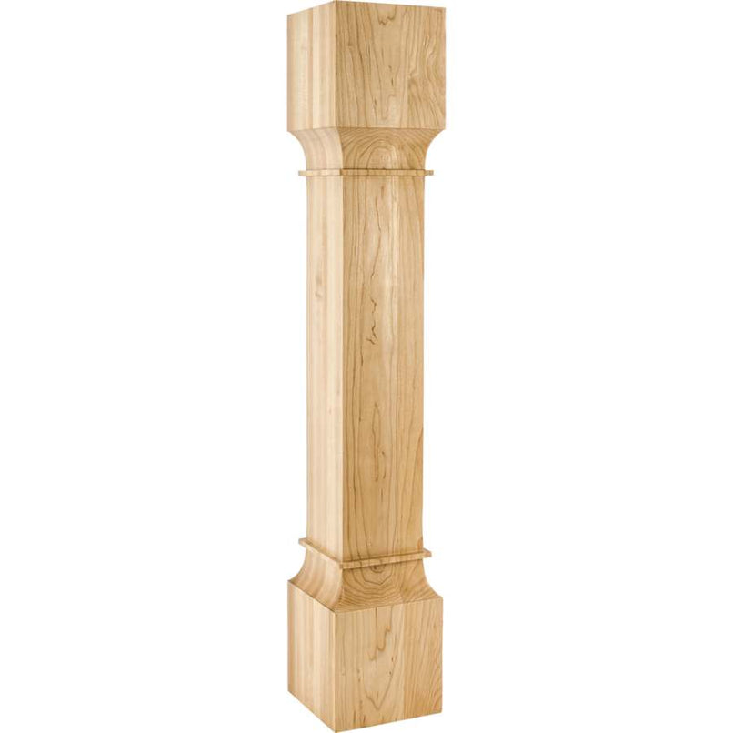 6" W x 6" D x 35-1/2" H White Oak Square Post - image 1