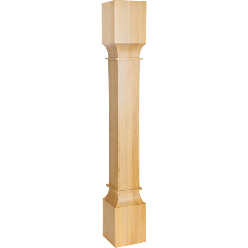 5" W x 5" D x 35-1/2" H White Oak Square Post - image 1
