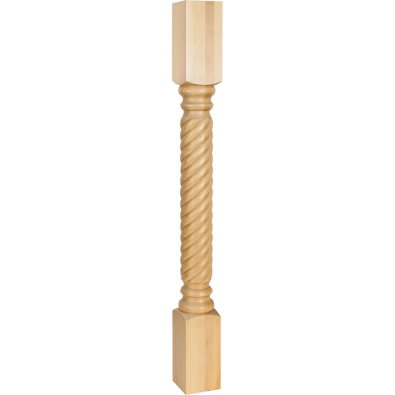 Corner Post with Rope Styling, 35-1/2"H x 3-1/2"D - image 1