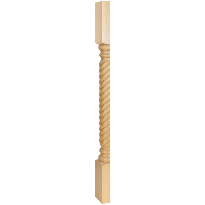 Corner Post with Rope Split Styling, 35-1/2"H x 1-3/4"D - image 1