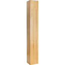 5" W x 5" D x 35-1/2" H White Oak Plain Square Post - image 1