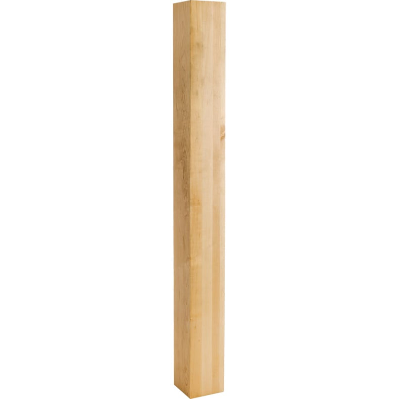 3-1/2" W x 3-1/2" D x 35-1/2" H White Oak Plain Square Post - image 1