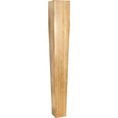 5" W x 5" D x 35-1/2" H White Oak Square Tapered Post - image 1