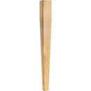 3-1/2" W x 3-1/2" D x 35-1/2" H White Oak Square Tapered Post - image 1