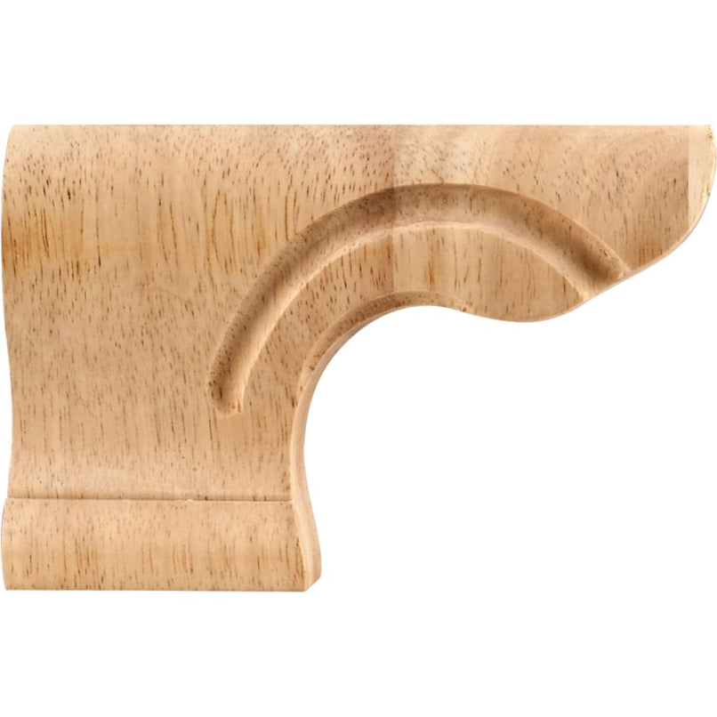 Pedestal Foot with Decorative Styling, 4"H x 6"W x 1-1/8"D - FINAL SALE - image 1