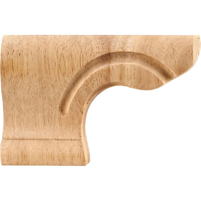 Pedestal Foot with Decorative Styling, 4"H x 6"W x 1-1/8"D - FINAL SALE - image 1