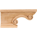 Pedestal Foot with Scroll Styling, 4-1/2"H x 8-1/4"W x 1-1/2"D - image 1