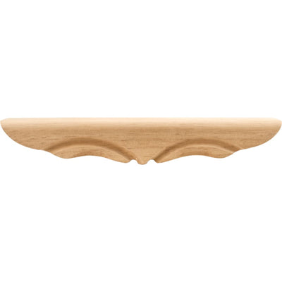 Pedestal Foot with Decorative Styling, 1-11/16"H x 11-3/8"W x 1-3/4"D - image 1