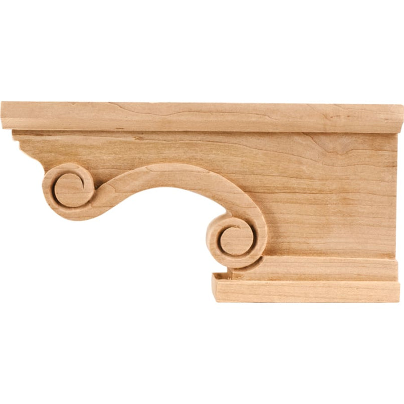Pedestal Foot with Scroll Styling, 4-1/2"H x 8-1/4"W x 1-1/2"D - image 1