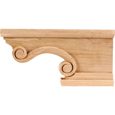 Pedestal Foot with Scroll Styling, 4-1/2"H x 8-1/4"W x 1-1/2"D - image 1