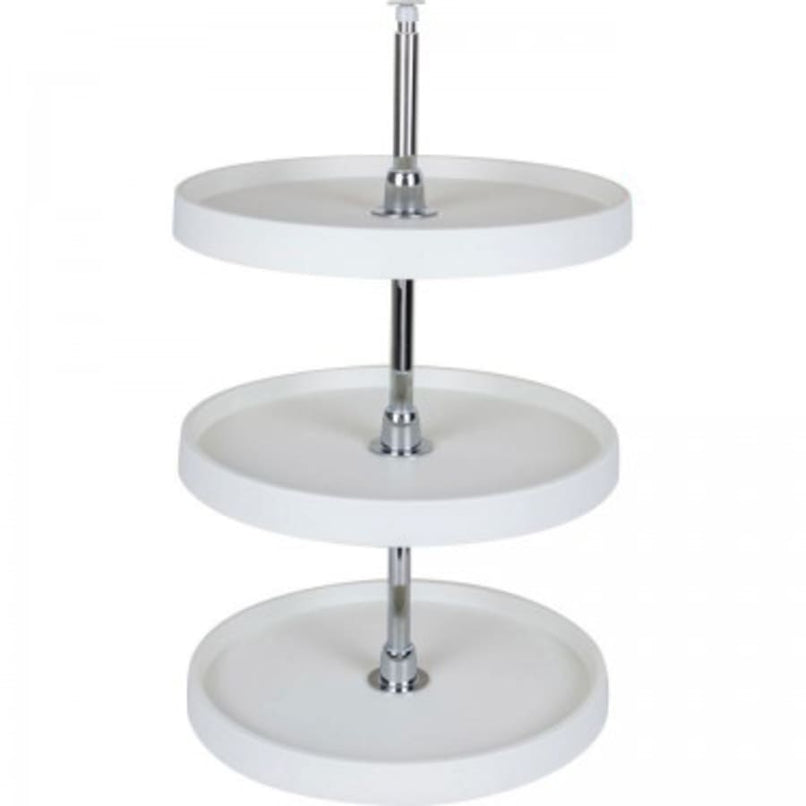 18 Inch Full Circle Lazy Susan Three Shelf Set with Metal Hubs - image 1
