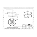 28" Diameter Pie Cut Two Shelf Lazy Susan with Adjustable Height Shelves - image 2
