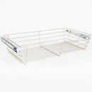 6" Tall Pull Out Wire Basket with Full Extension Slides for 24"W x 14"D Base Cabinet - image 1
