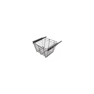 11" Tall Heavy Duty Pull Out Wire Closet Basket with Full Extension Slides for 24"W Closet Openings - image 1