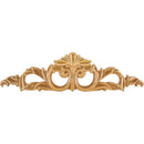 Grand Acanthus Pressed Wood Applique Onlay - 5-3/8"H x 20-1/8"W x 5/16"D - image 1