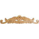 Pressed Wood Art Nouveau Carved Applique Onlay - 4-1/2"H x 20-1/4"W x 5/16"D - image 1