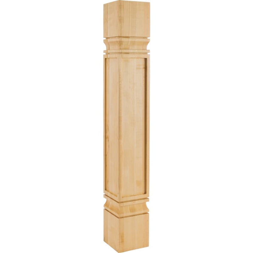 5" W x 5" D x 35-1/2" H White Oak Square Mission Post - image 1