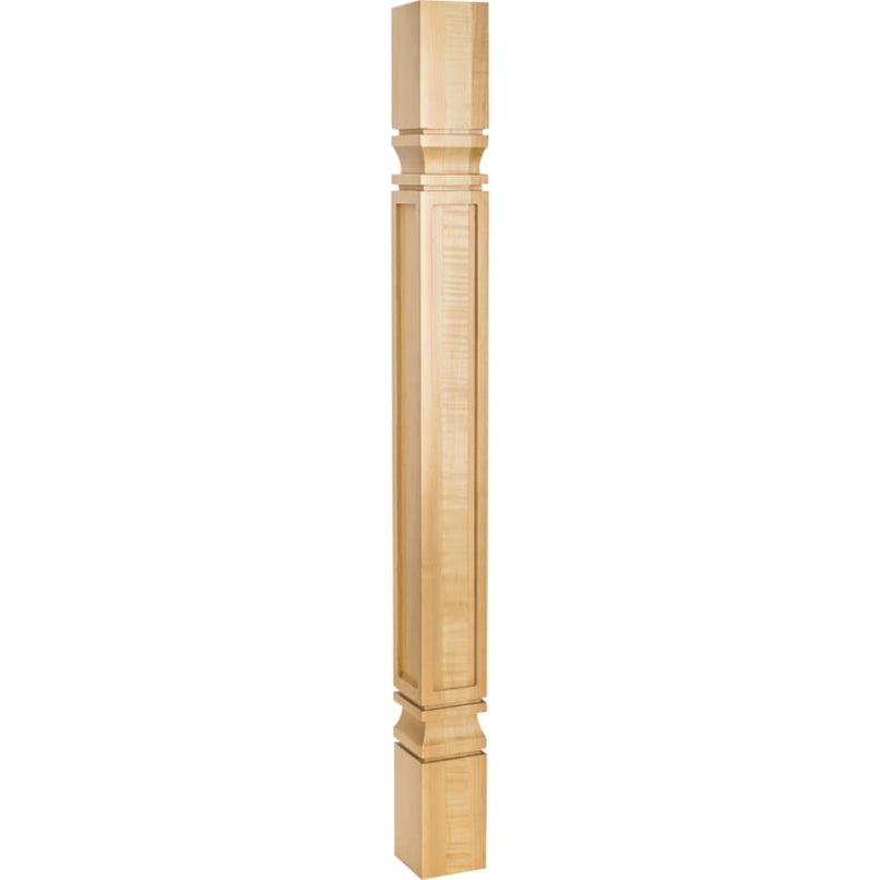 3-3/4" W x 3-3/4" D x 35-1/2" H White Oak Square Mission Post - image 1