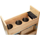 Powered Organizer 8" Wide Plug-In No Wiggle Bathroom Vanity Pull Out Organizer for 12" Standard Door/Drawer Base Cabinet - image 5