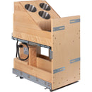 Powered Organizer 11" Wide Plug-In No Wiggle Bathroom Vanity Pull Out Organizer for 15" Standard Full Height Base Cabinet - image 3