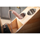 Powered Organizer 8" Wide Plug-In No Wiggle Bathroom Vanity Pull Out Organizer for 12" Standard Full Height Base Cabinet - image 2