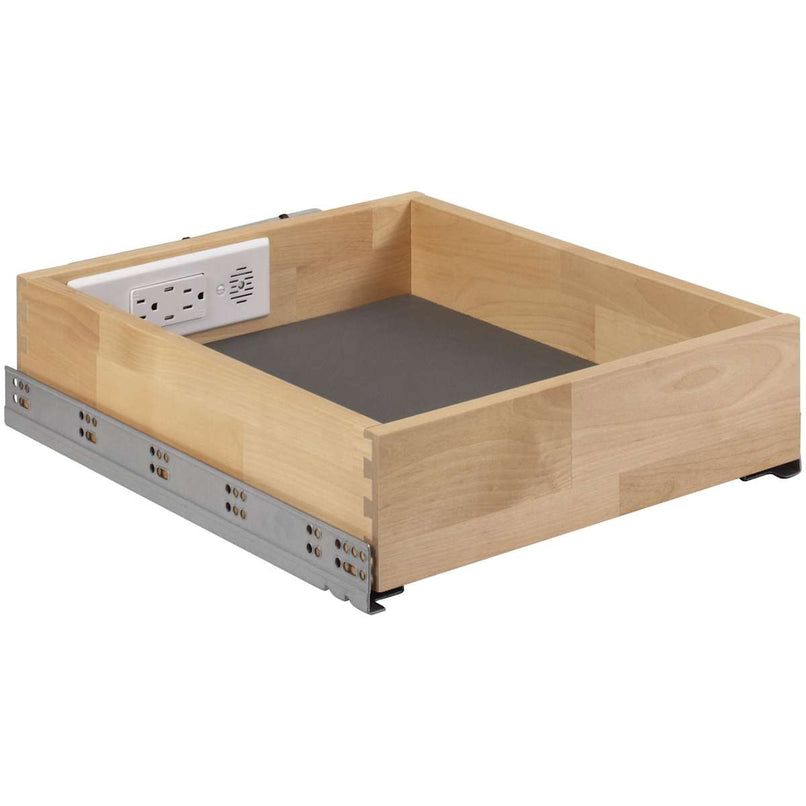 Powered Organizer 15" Wide Soft Close Vanity/Kitchen Cabinet Drawer with (2) 12-Amp Outlets and (2) 30W USB-C Ports - image 2