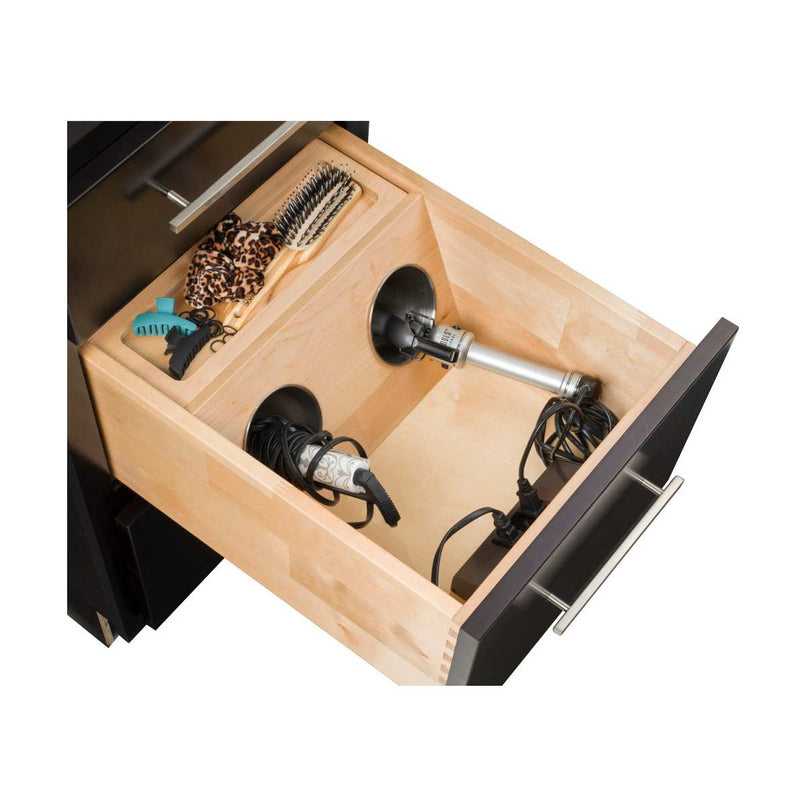 15" Wide Powered Bathroom Vanity Drawer with Outlet for 15-18" Drawers - image 6